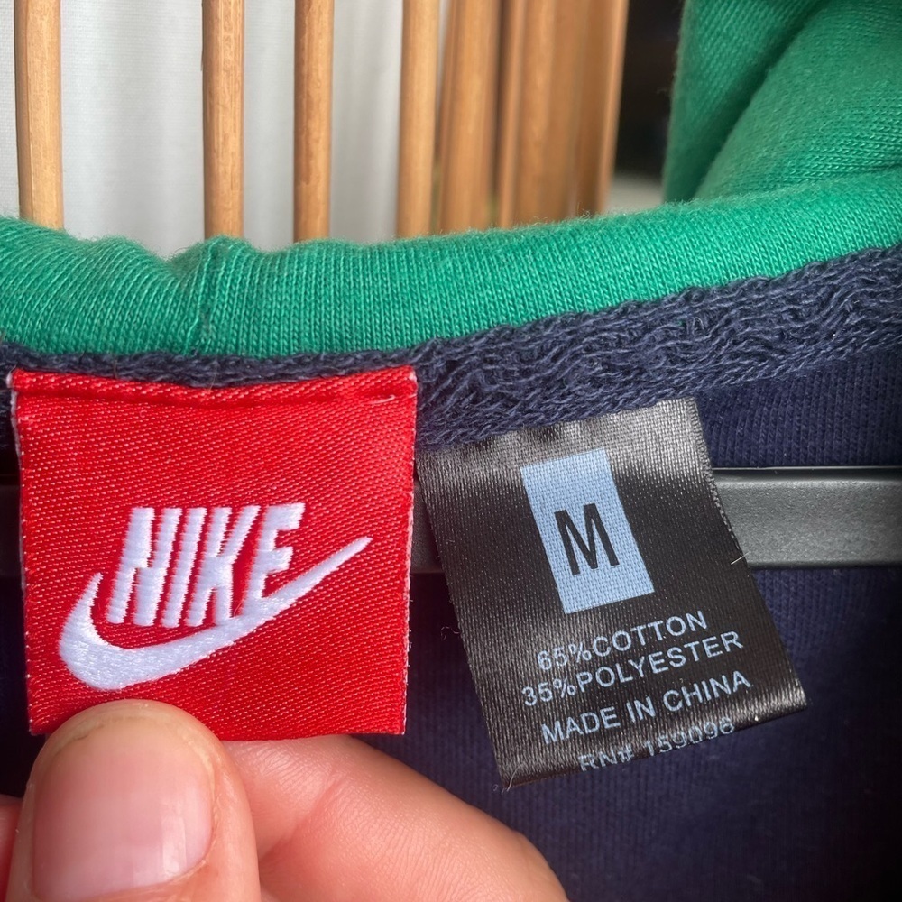 RARE Nike Navy and Yellow Embroidered Hoodie jacket - Picture 4 of 5